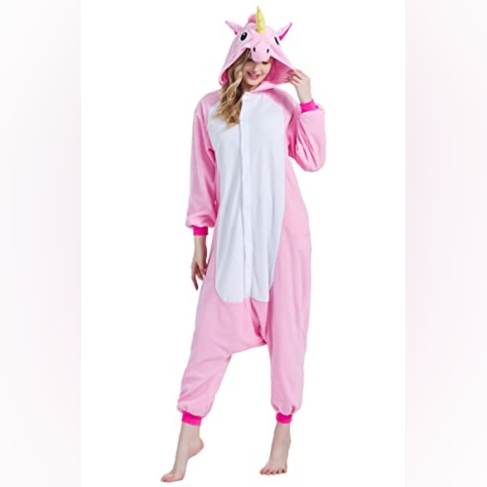 Pink Unicorn Adult Onsie Pajamas Cosplay Costume